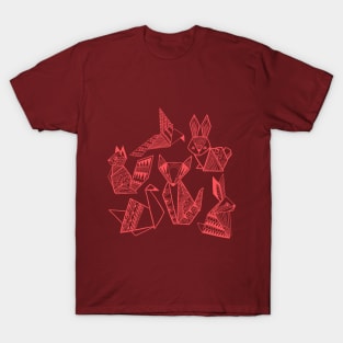 Origami Woodland Animals T-Shirt